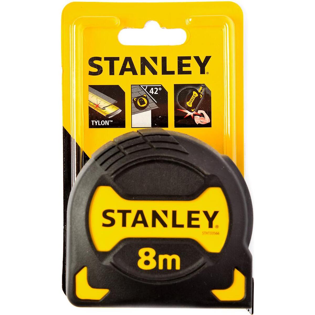 Рулетка измерительная STANLEY Grip Tape 8м х 28мм STHT0-33566 — Фото 1