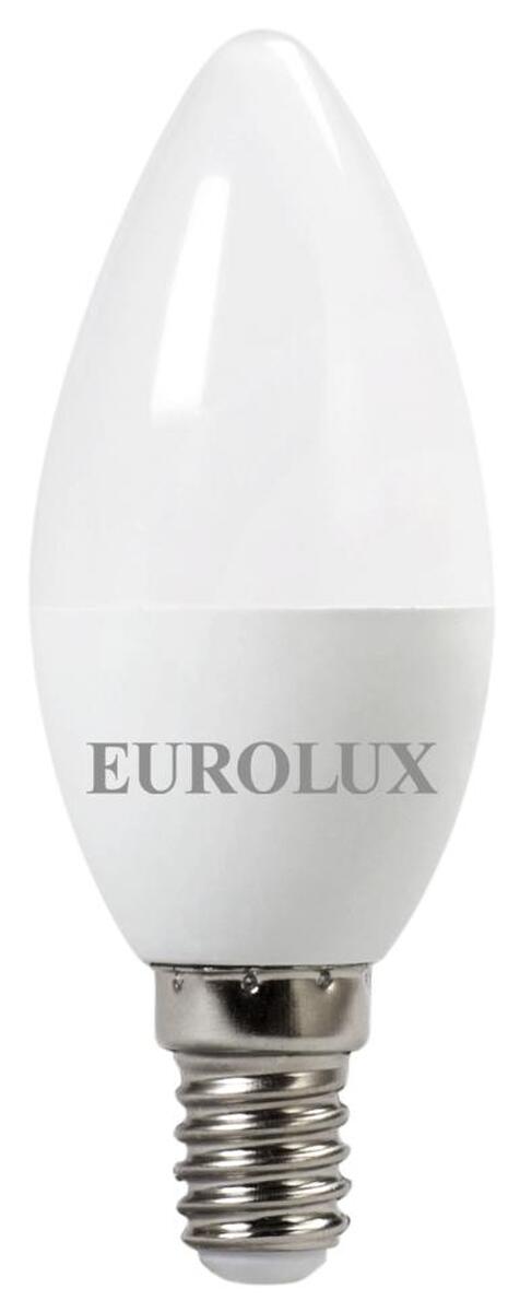 Лампа светодиодная EUROLUX LL-E-C37-6W-230-4K-E14 — Фото 1